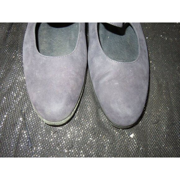 ROCKPORT Navy Suede Leather Mary Jane Slip On Casual Driving Shoes Moccasins 9.5 - Picture 2 of 11